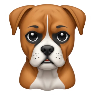 Boxer dog sticker