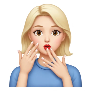 Me blowing kisses  sticker