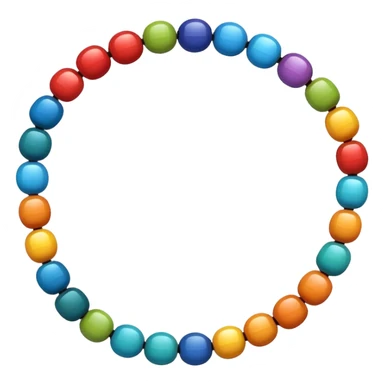 Colorful String Bead sticker