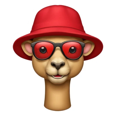  camel with hat sticker