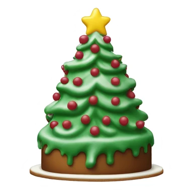christmas tree hostess cake sticker