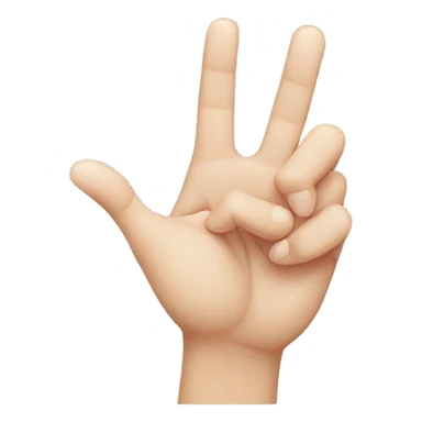 Korean pop hand gesture sticker