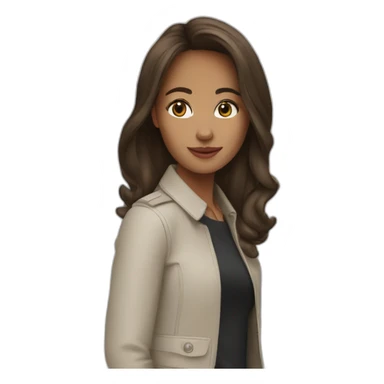 brunette in london sticker