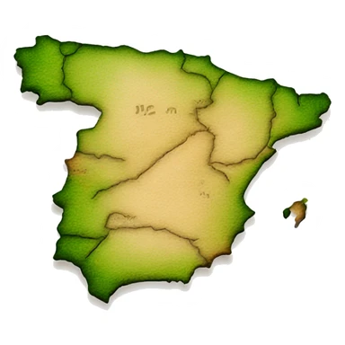 Map of Spain  sticker