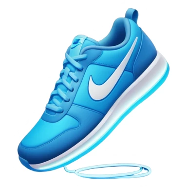 Un logo de nike en luz de neon sticker
