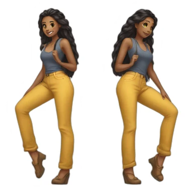 Tow girls best friend one of them taller then the other sticker