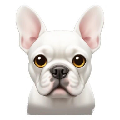 White French bulldog sticker