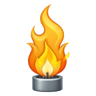 Flint and steel spark to create fire sticker