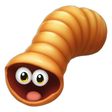 Worm in wood sticker