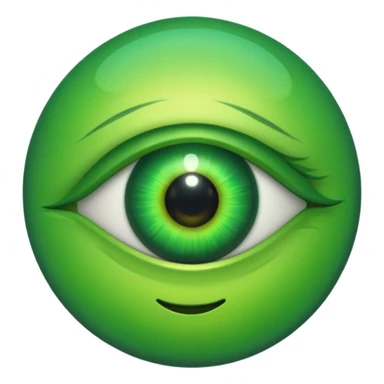 Quiero que hagas un emoji del ojo de fuerza regida sticker
