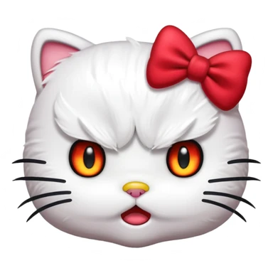 Angry hello kitty  sticker