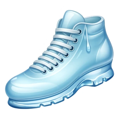 shoe made of ice sticker