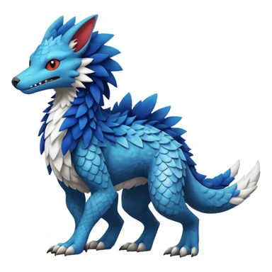  exotic Fakémon-Sergal-Pokémon-Vernid-creature, full body sticker