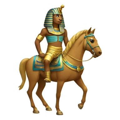 Pharaons à cheval sticker