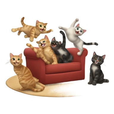 Cats gone crazy sticker