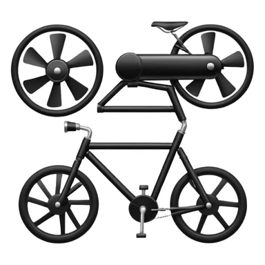 Fan and bike sticker