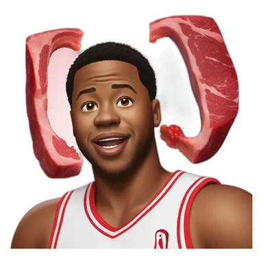 Kyle Lowry eating steak sticker