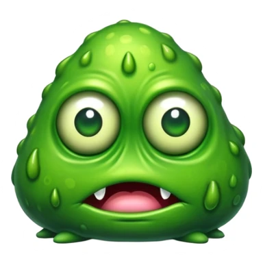 slimy blob monster with one eye sticker