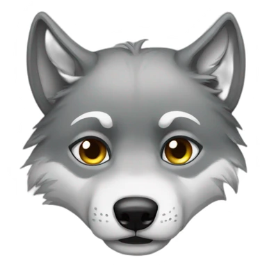 wolf-crying sticker