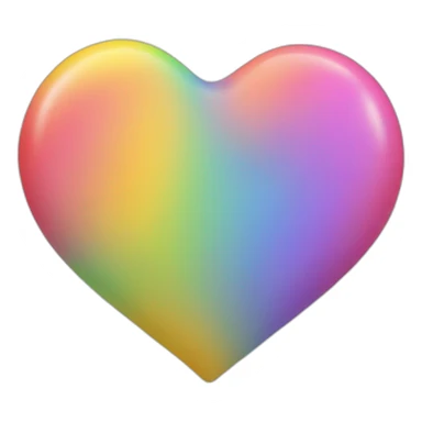 Cœur multicolore sticker