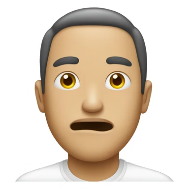 Person having a pill on the tung  sticker