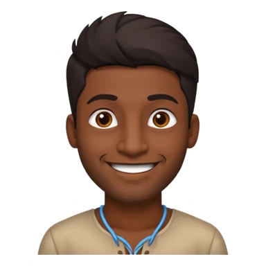 Black Indian man sticker