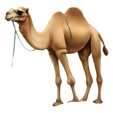 a camel in the snow sticker