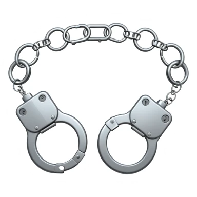 Handcuffs – shiny metal cuffs bdsm style sticker