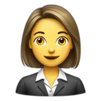 fille secretaire sticker