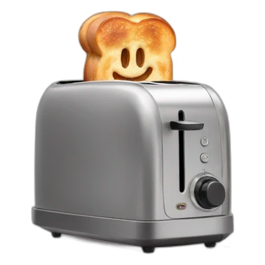 toaster with a bagel in it sticker