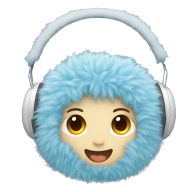 blue-fluffy-earmuffs sticker