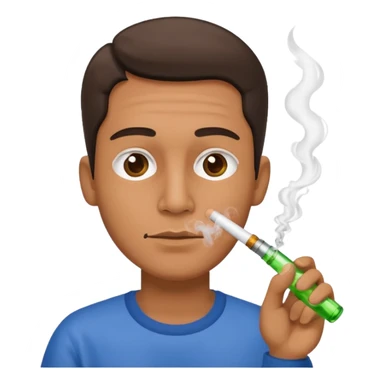 Man smoking bong  sticker