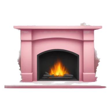 Winter Pink FirePlace sticker