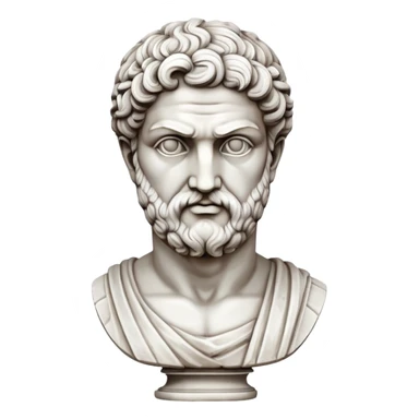 um busto de estatua grega sticker