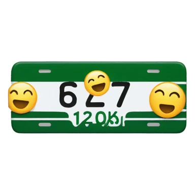 license plate sticker