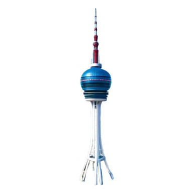 ​Cinematic Realistic N Seoul Tower, depicted in brilliant daylight as a slender, single-column tower rising from a modern cityscape, crowned by a sleek cylindrical observation deck offering panoramic views over Seoul, with crisp glass and steel surfaces reflecting clear blue skies and subtle architectural details that capture its futuristic elegance, sticker