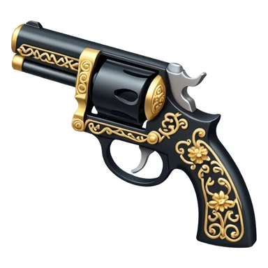 Pistol with ring sticker