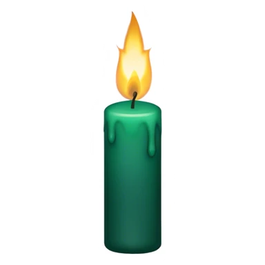 dark emerald aesthetic candle sticker