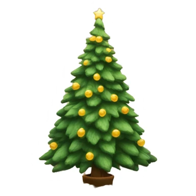 cozy christmas tree sticker