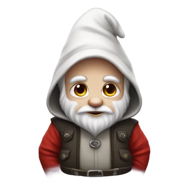 Gnome in panda onesie  sticker