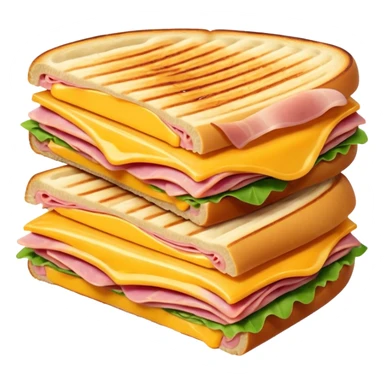 panini with ham and cheese sticker