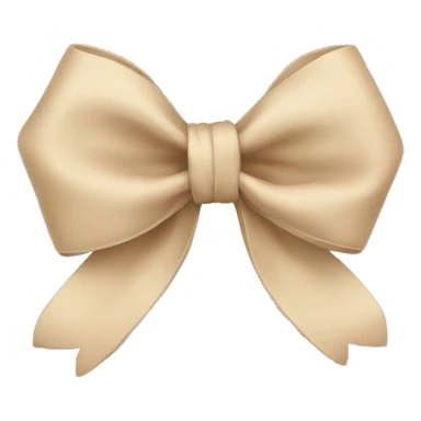 bow beige  sticker