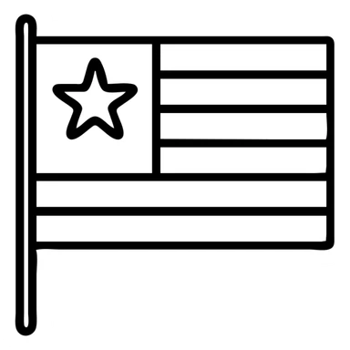 Catalan flag, minimalistic, no shading sticker