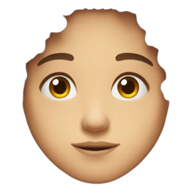 Garçon, cheveux long bouclés,yeux marrons sticker