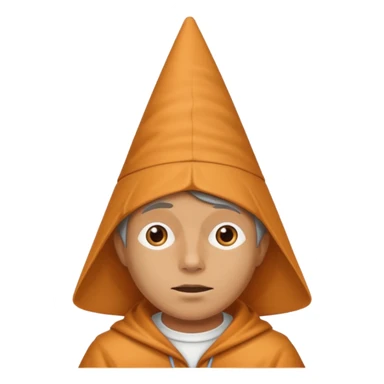 Chat visage humain qui porter pun chapeau sticker