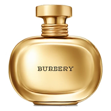 Burberry Goddess perfume gold bottle  sticker