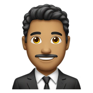 latin men with a suit sticker