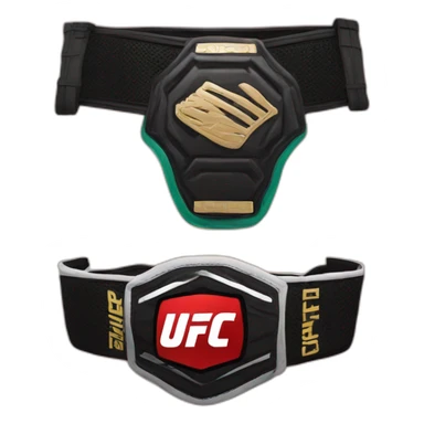 UFC belt sticker