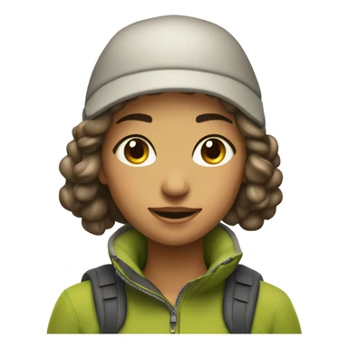 A beautiful girl bent at a ninety-degree angle, no shadows, ski maps. sticker