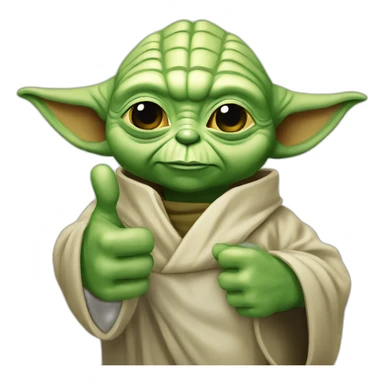 Yoda thumbs up sticker